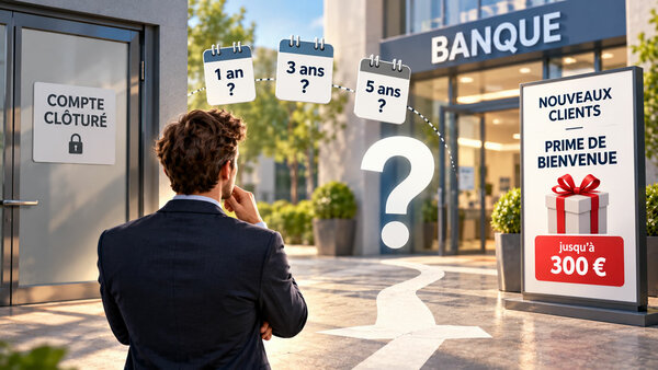 Banque, prime de bienvenue : quel délai faut-il respecter afin d'être considéré comme un nouveau client ?